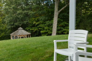 Queen Guest Room Patio view of the Gazebo